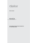 Clarion NX404 Owner`s manual