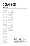 Usl CM Series Instruction manual