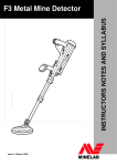 Minelab F3 Technical data