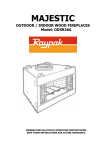 Raypak Majestic ODSR36A Operating instructions