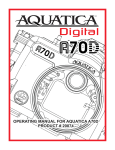 Aquatica Digital A70D Instruction manual