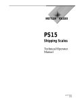 Mettler Toledo PS15 Specifications