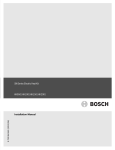 Bosch SM024 Installation manual