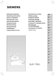 Siemens SL25 Operating instructions