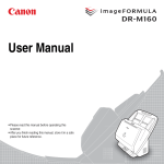 Canon DR-M160 User manual