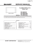 Sharp PZ50HV2U Service manual