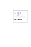 Advantech PCA-6005-B User`s manual