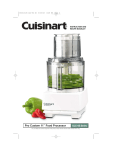 Cuisinart DLC 8S - Custom 11 Food Processor Cup Technical data