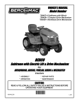 Bercomac 700459-1 Owner`s manual