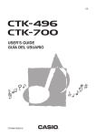 Casio CTK-531 User`s guide