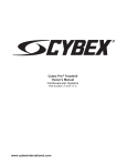 CYBEX PRO3 Owner`s manual
