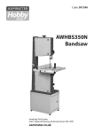 Axminster AWHBS350N Operating instructions