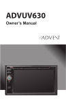 Advent ADVUV630 Owner`s manual