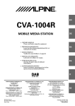 Alpine 1004 - CVA - LCD Monitor Owner`s manual