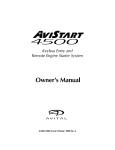 Avital 4500 Owner`s manual