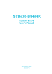 DFI-ITOX G7B630-NR User`s manual