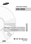 Samsung DVD-VR329 Instruction manual