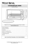 West Bend 74766 Instruction manual