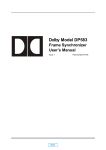 Dolby Laboratories DM100 User`s manual