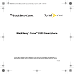 Blackberry 8330 - Curve - Sprint Nextel Product information guide