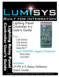 AMX RADIA LIGHTING CONTROL ENCLOSURE WORKSHEET GUIDE User`s guide