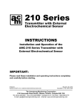 Armstrong AMC-210 Series Operating instructions