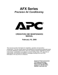 APC AFX Series Specifications