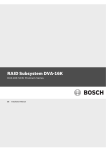 Bosch DVA-12T Installation manual