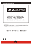 ZAGATO Espresso Coffee Machine Instruction manual