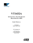 VXI VT1509A User`s manual