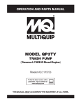 MULTIQUIP QP-3TY Specifications