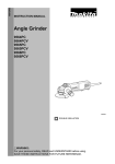 Makita 9566PCV Instruction manual