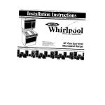 English Installation Manual of WHIRLPOOL SM988PESW2