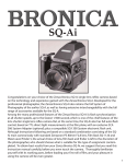 Zenza Bronica GS-1 Instruction manual