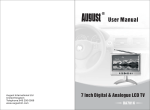 August DA701C User manual