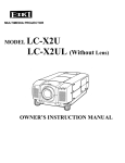 Eiki LC-X2U Instruction manual