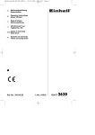 EINHELL BG-ET 2620 Operating instructions