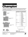 Champion Model 66 LTPW Specifications