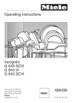 Miele for dishwashers Operating instructions