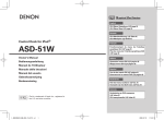 Denon ASD51W - Networking Client Dock Owner`s manual