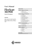 Eizo FlexScan M1900 User`s manual