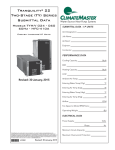 ClimateMaster TYH/V 024 - 060 60Hz - HFC-410A Specifications