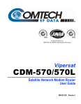 Comtech EF Data Vipersat CDM-570 User guide