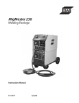 ESAB MIGMASTER 250 Instruction manual