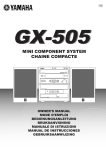 Yamaha GX-505RDS Specifications