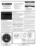 VDO TACHOMETER WITH COUNTER Installation manual