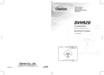 Clarion DVH920 Owner`s manual