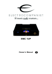 ELECTROCOMPANIET EMC 1 Owner`s manual