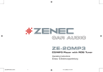 ZENEC ZE-20MP3 Operating instructions