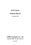 Casio DT-X7 Series Specifications